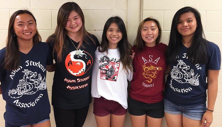 Students in cultural clubs showcase their pride by wearing their club t-shirts. 