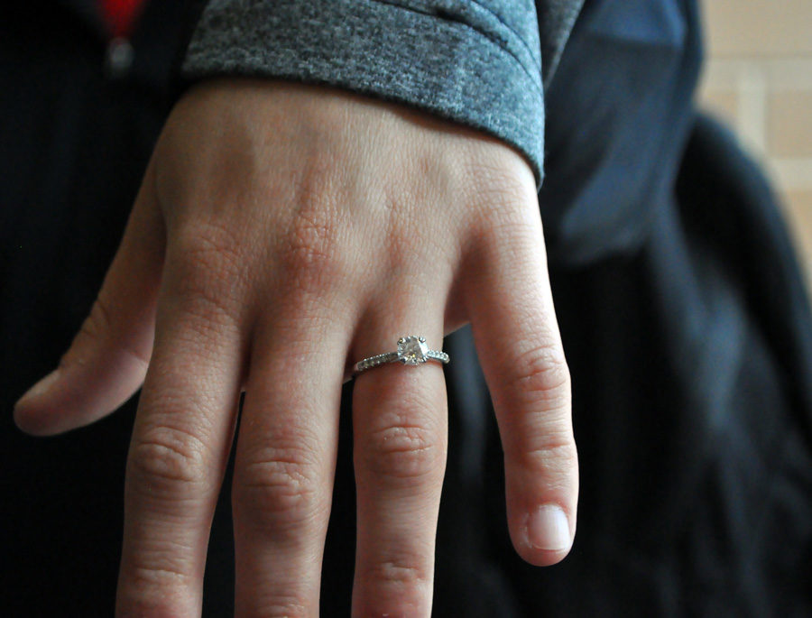 Zoey Rosenblatt is delighted by her engagement ring, which she described as a traditional gift from her fiance.